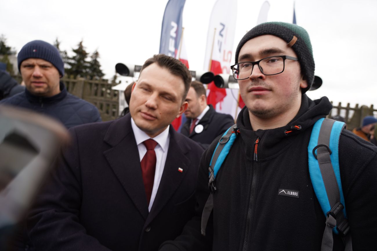 Mentzen w Słupcy. Wielu ludzi przyszło na spotkanie ZDJĘCIA