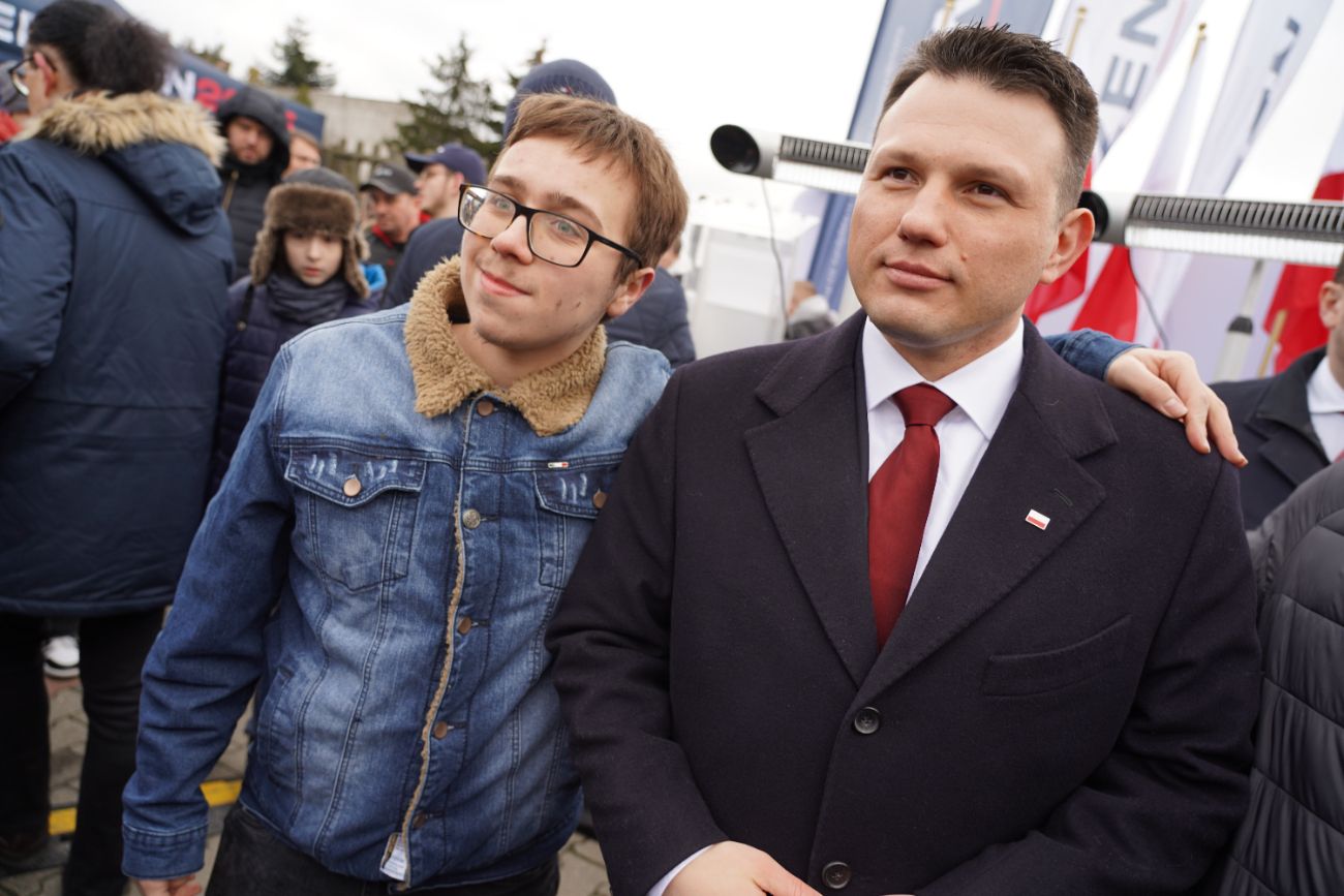 Mentzen w Słupcy. Wielu ludzi przyszło na spotkanie ZDJĘCIA