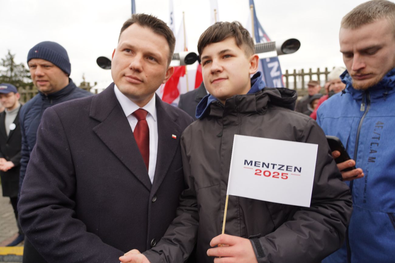 Mentzen w Słupcy. Wielu ludzi przyszło na spotkanie ZDJĘCIA