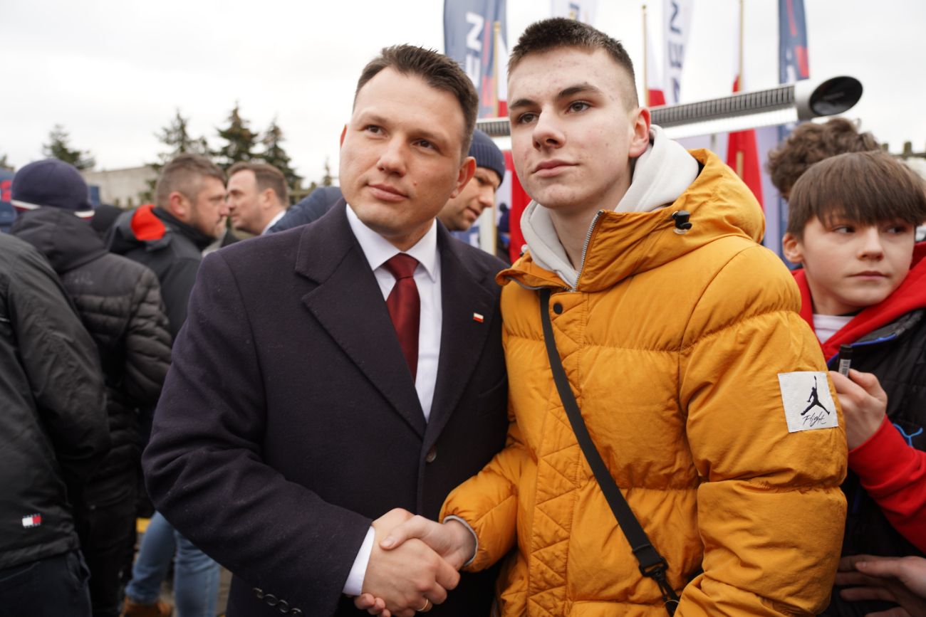 Mentzen w Słupcy. Wielu ludzi przyszło na spotkanie ZDJĘCIA