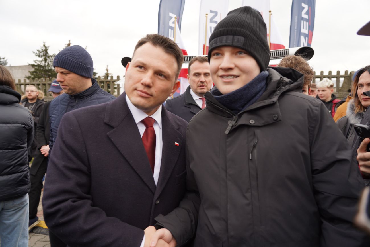 Mentzen w Słupcy. Wielu ludzi przyszło na spotkanie ZDJĘCIA