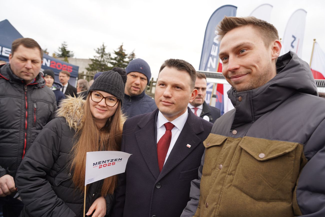 Mentzen w Słupcy. Wielu ludzi przyszło na spotkanie ZDJĘCIA