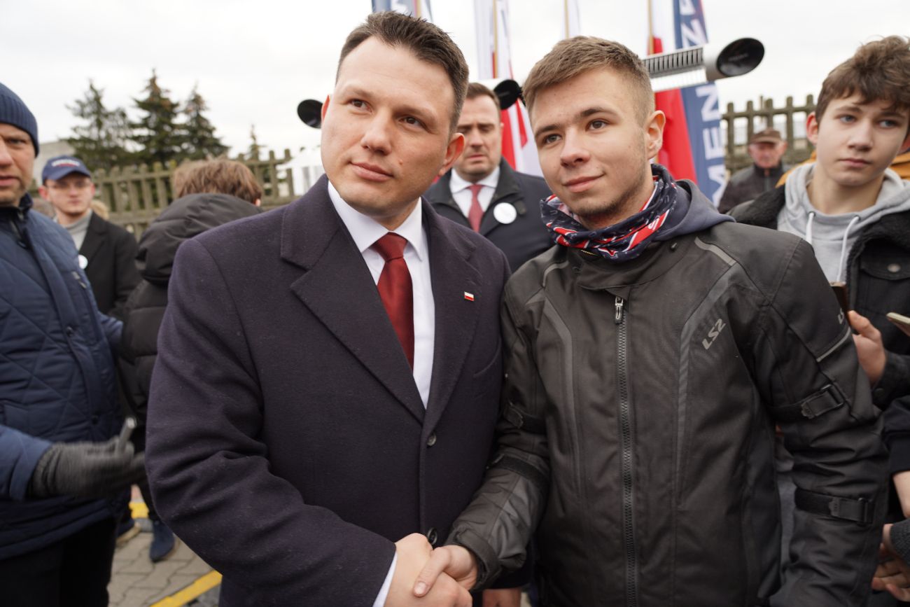 Mentzen w Słupcy. Wielu ludzi przyszło na spotkanie ZDJĘCIA