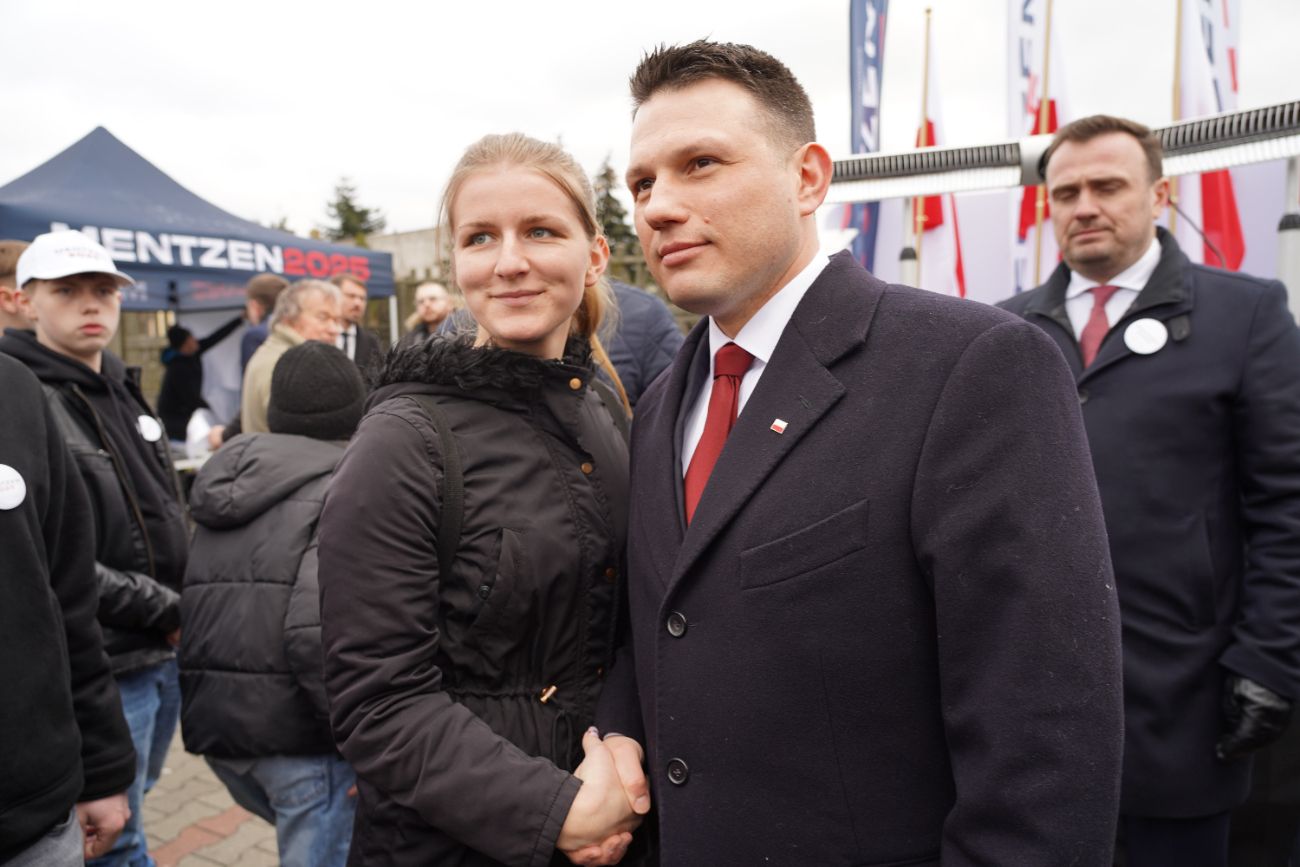Mentzen w Słupcy. Wielu ludzi przyszło na spotkanie ZDJĘCIA