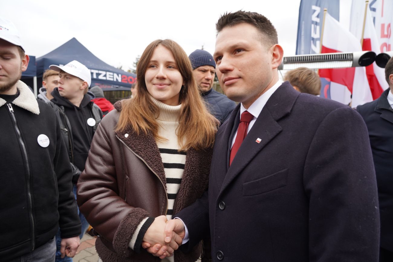 Mentzen w Słupcy. Wielu ludzi przyszło na spotkanie ZDJĘCIA