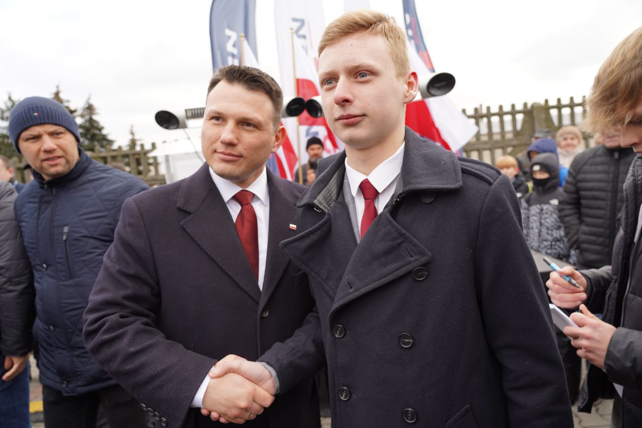 Mentzen w Słupcy. Wielu ludzi przyszło na spotkanie ZDJĘCIA