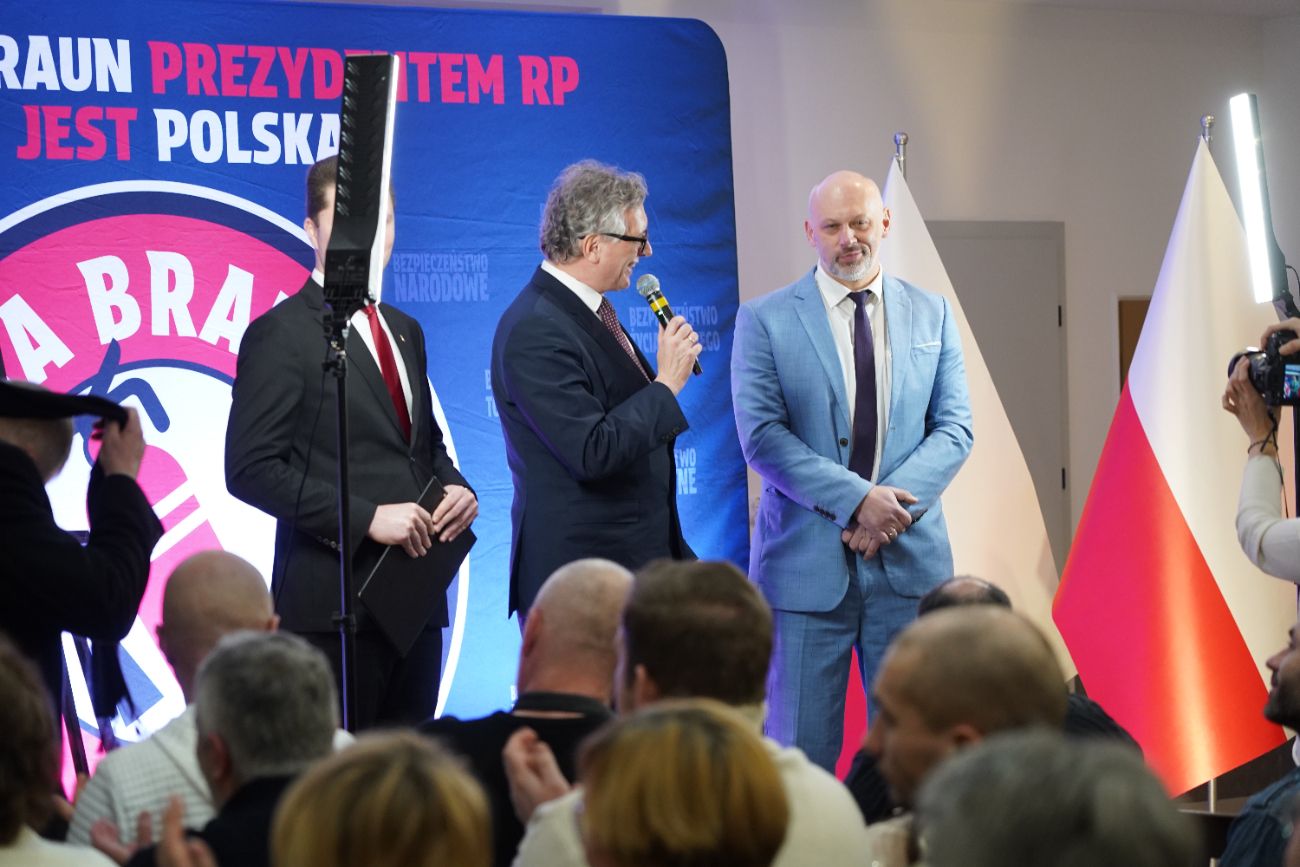 Grzegorz Braun w Słupcy. Zobacz zdjęcia