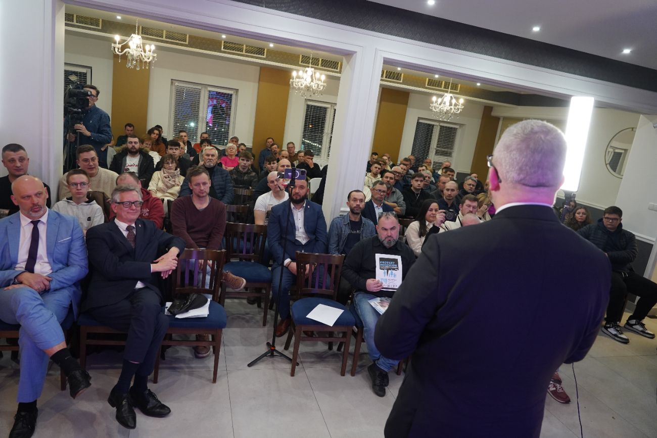 Grzegorz Braun w Słupcy. Zobacz zdjęcia