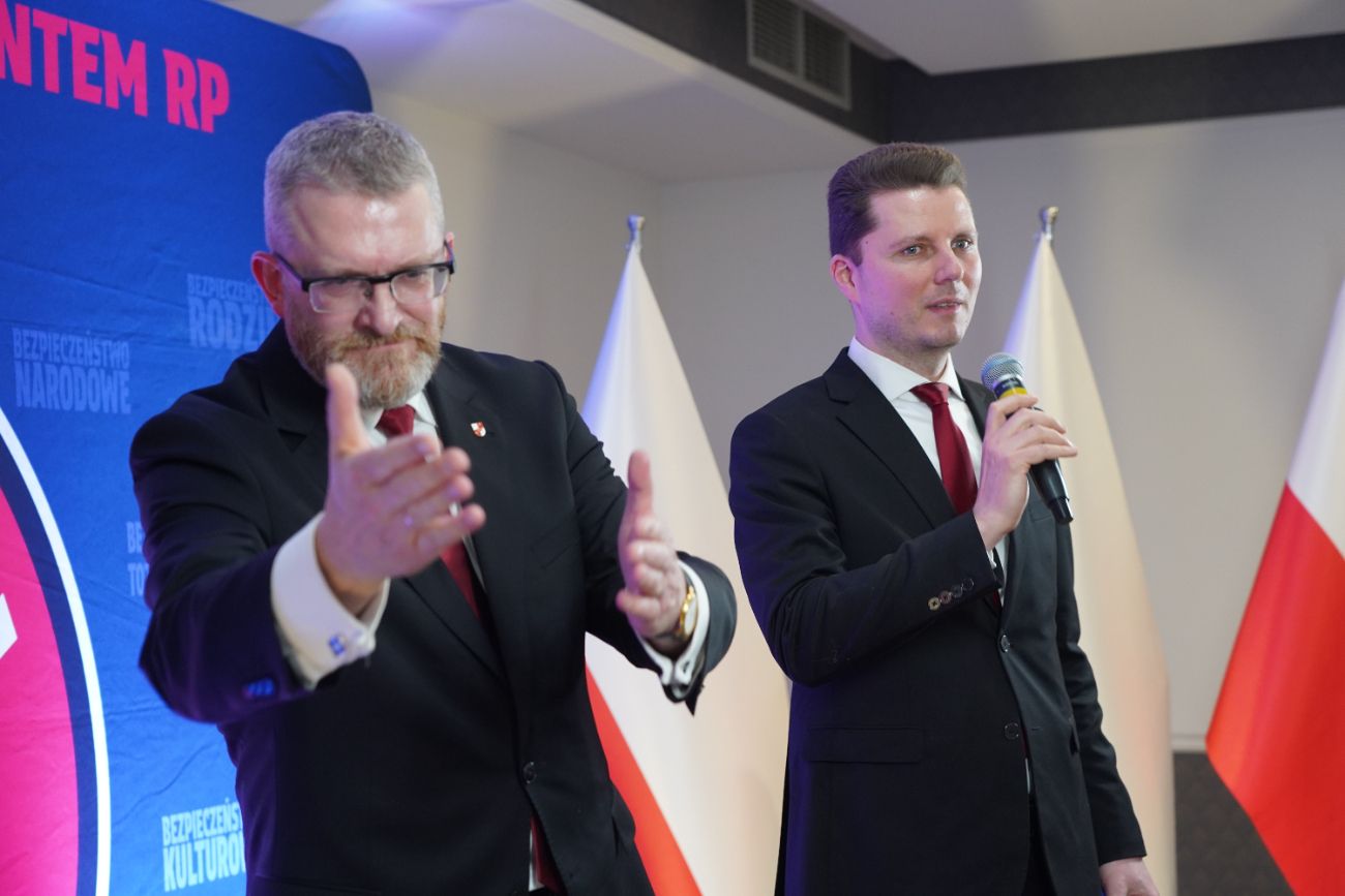 Grzegorz Braun w Słupcy. Zobacz zdjęcia