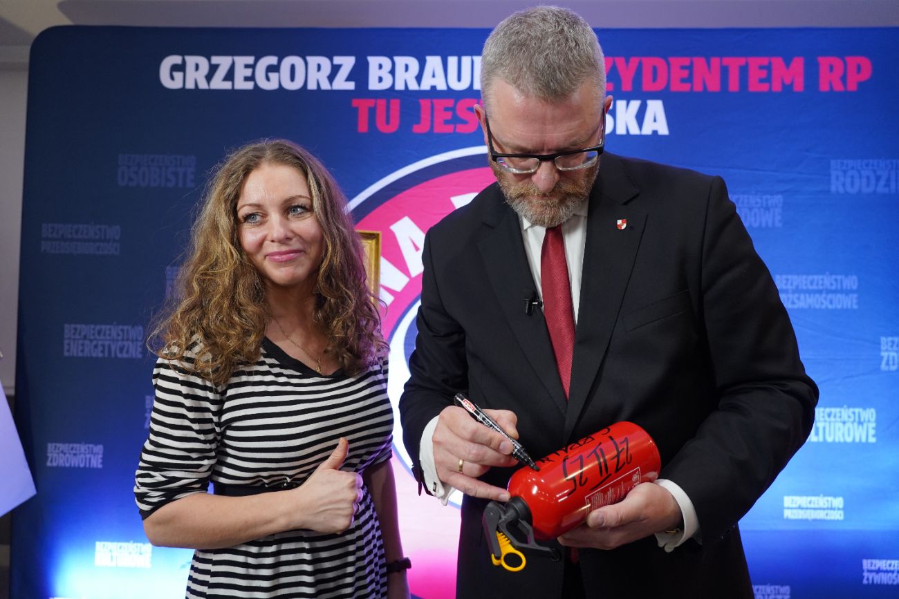 Grzegorz Braun w Słupcy. Zobacz zdjęcia