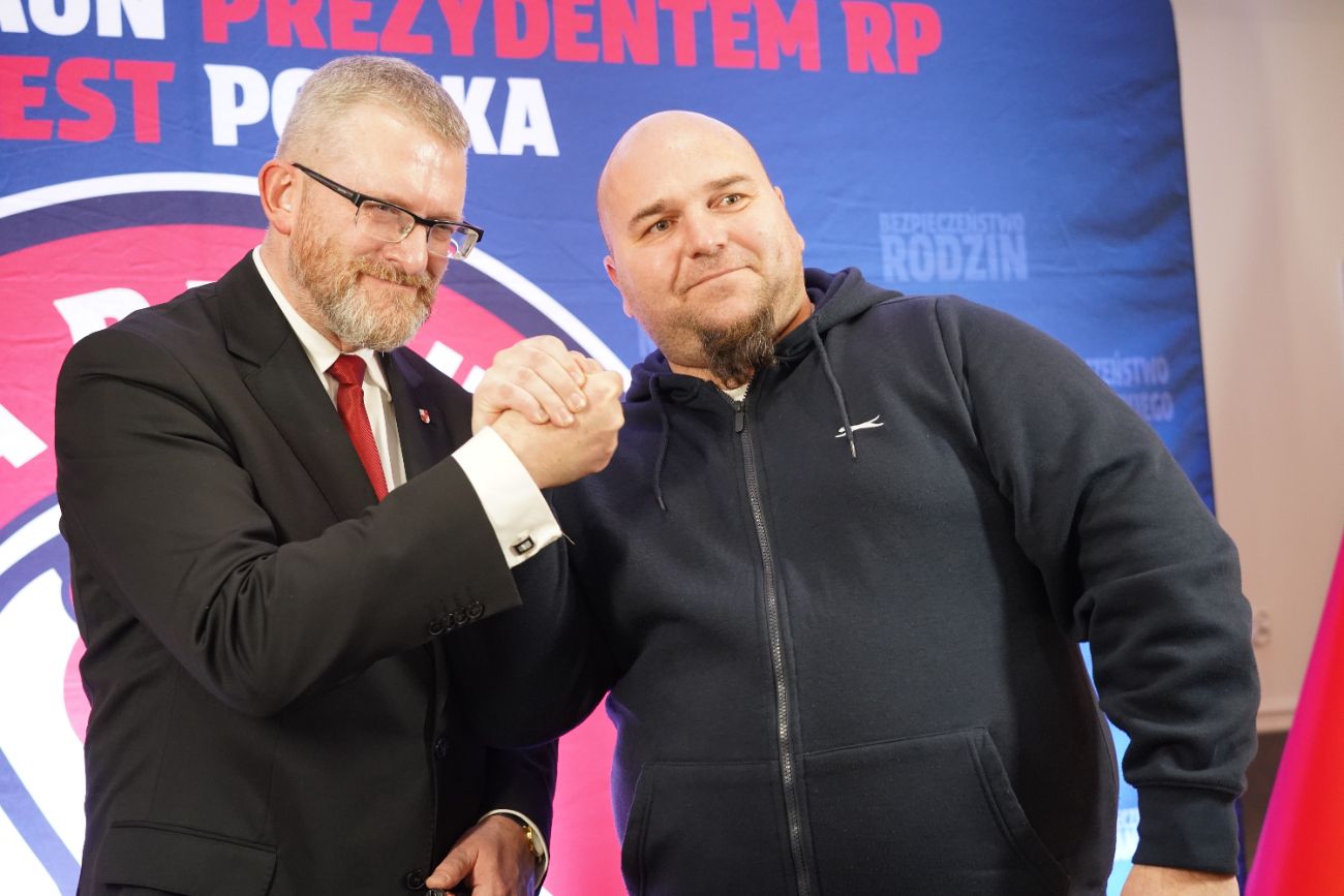 Grzegorz Braun w Słupcy. Zobacz zdjęcia