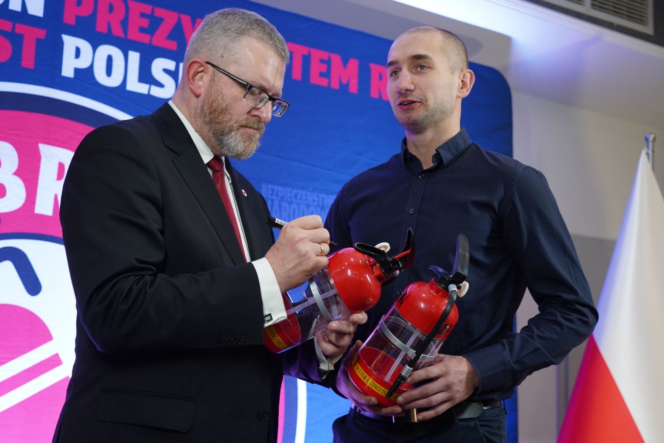 Grzegorz Braun w Słupcy. Zobacz zdjęcia