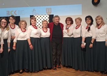 Lądkowski chór na występie w Kleczewie