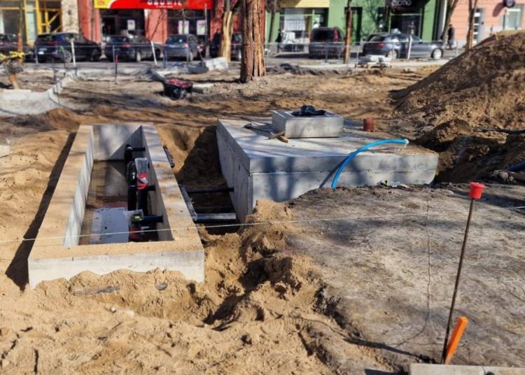 Tam będzie fontanna. Kolejny raport z prac na rynku