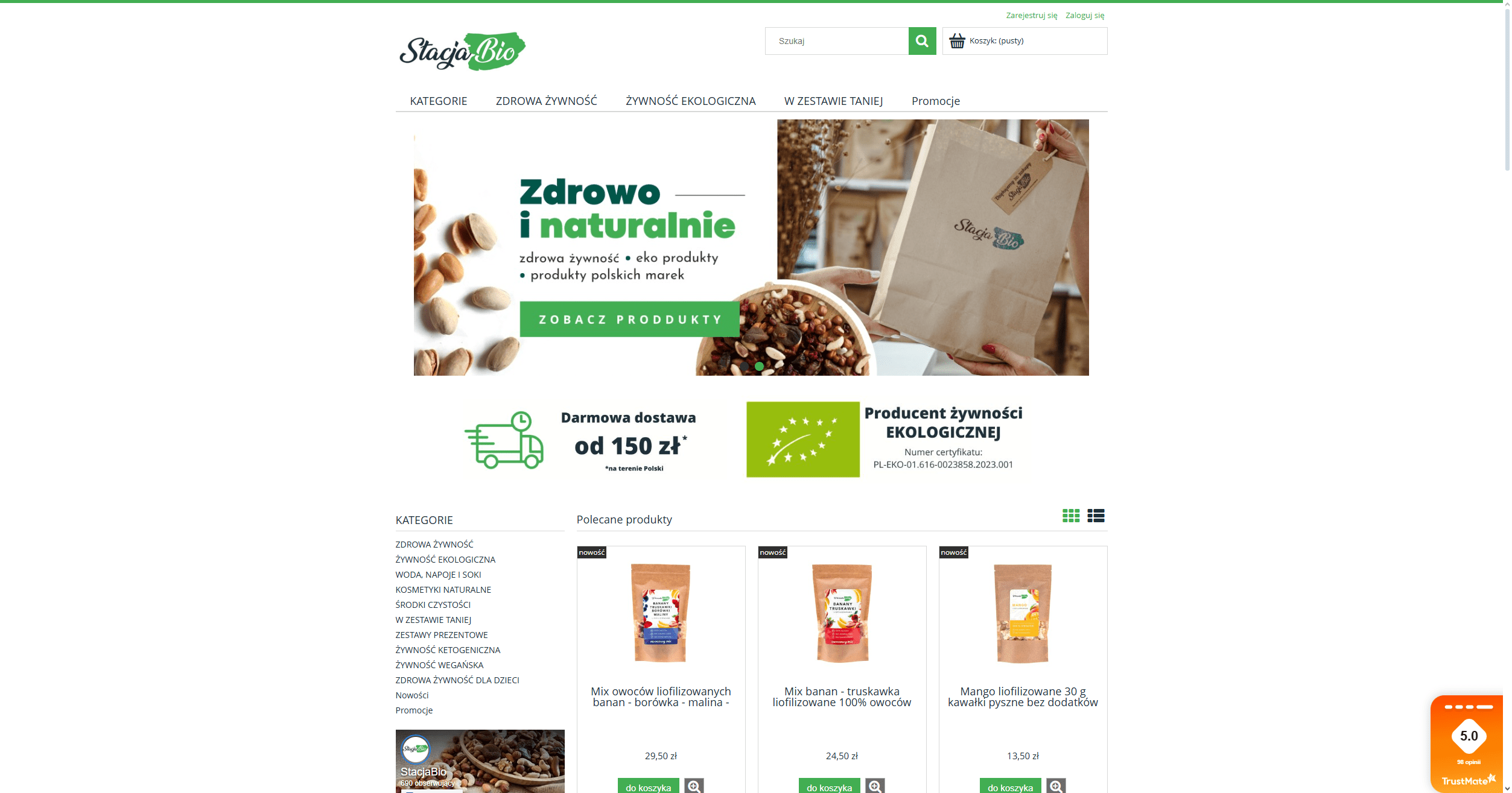 Dlaczego sklep ze zdrową żywnością online to wygodne i zdrowe rozwiązanie?