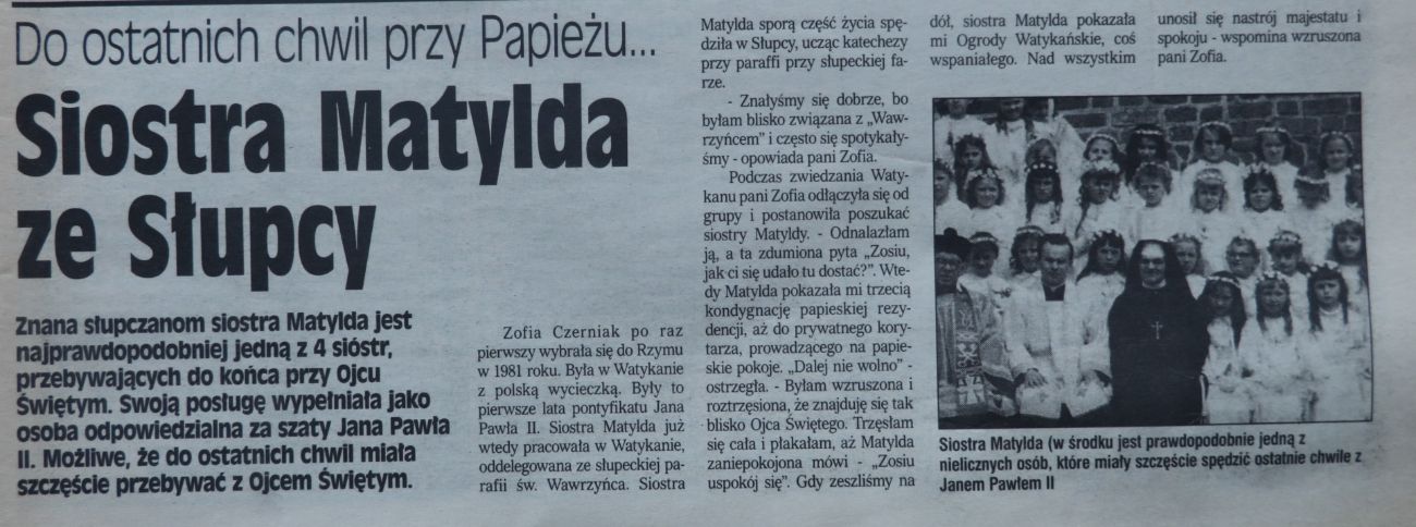 20 lat temu zmarł Jan Paweł II. Tak zapamiętali Go Słupczanie