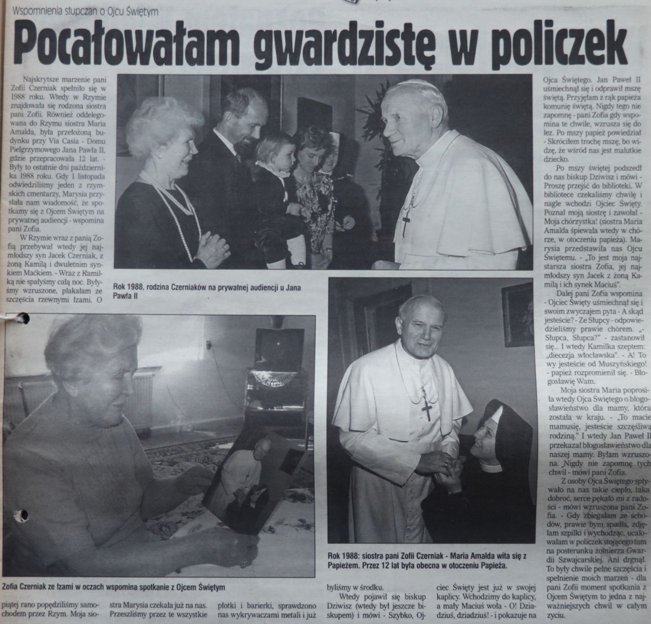 20 lat temu zmarł Jan Paweł II. Tak zapamiętali Go Słupczanie