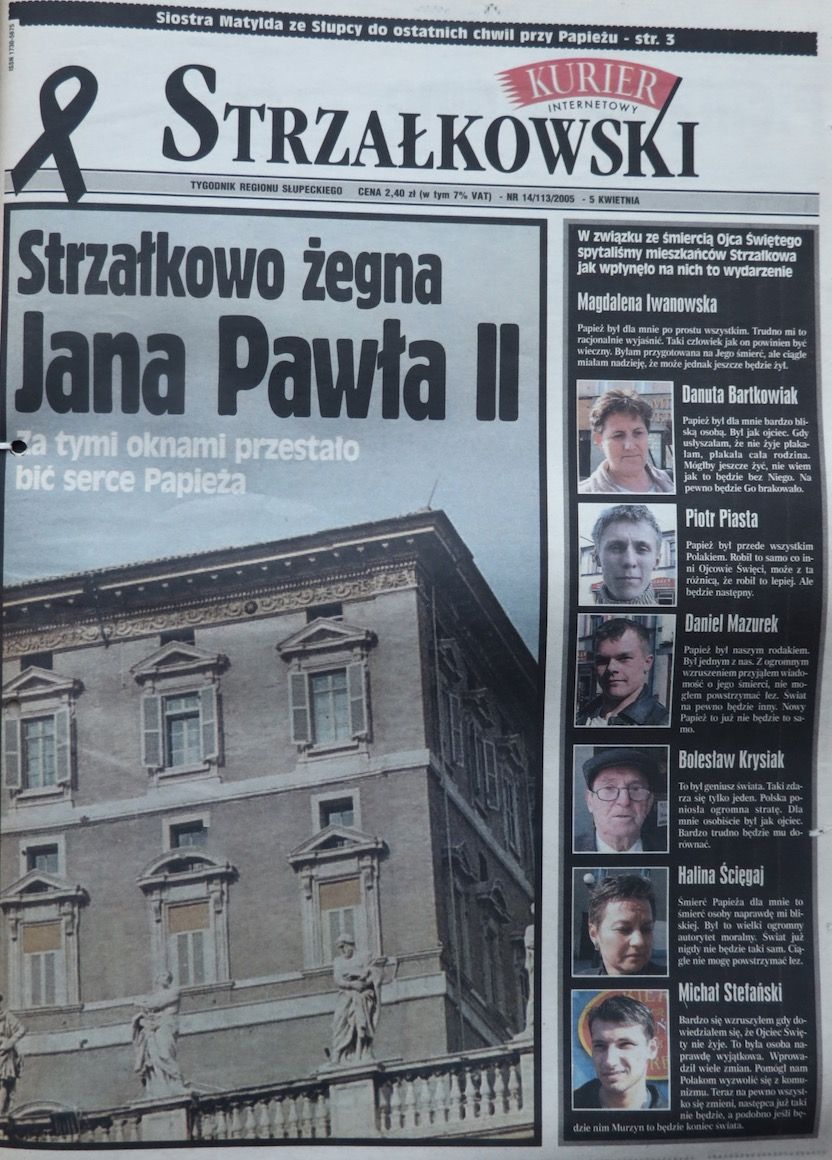 20 lat temu zmarł Jan Paweł II. Tak zapamiętali Go Słupczanie