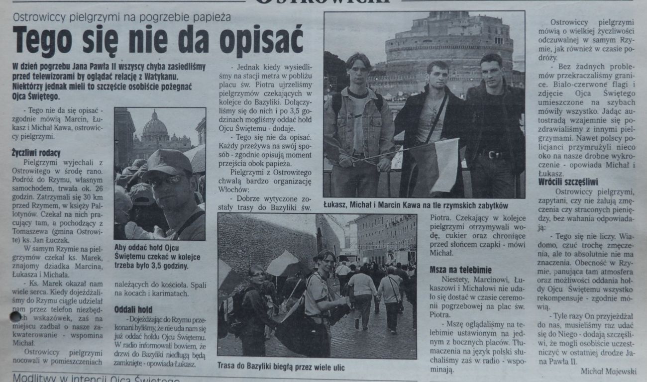 20 lat temu zmarł Jan Paweł II. Tak zapamiętali Go Słupczanie