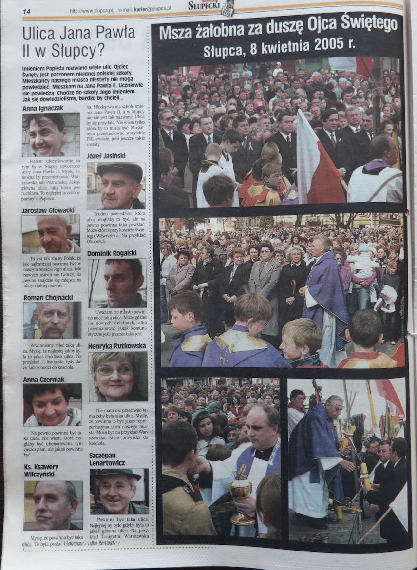 20 lat temu zmarł Jan Paweł II. Tak zapamiętali Go Słupczanie