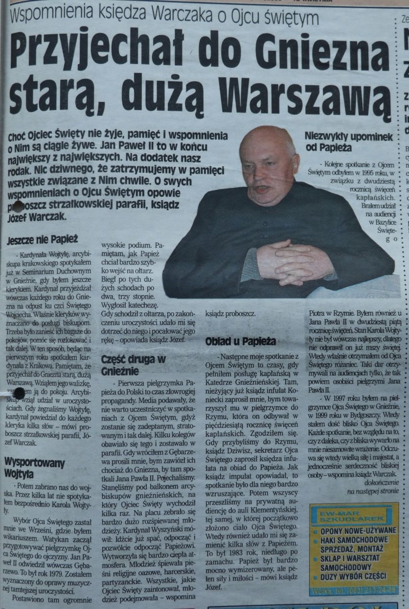 20 lat temu zmarł Jan Paweł II. Tak zapamiętali Go Słupczanie