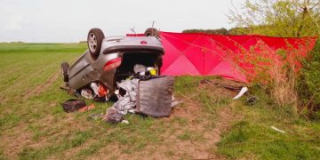 Poważny wypadek pod Zagórowem. „Nie powinien zasiąść za kierownicę”