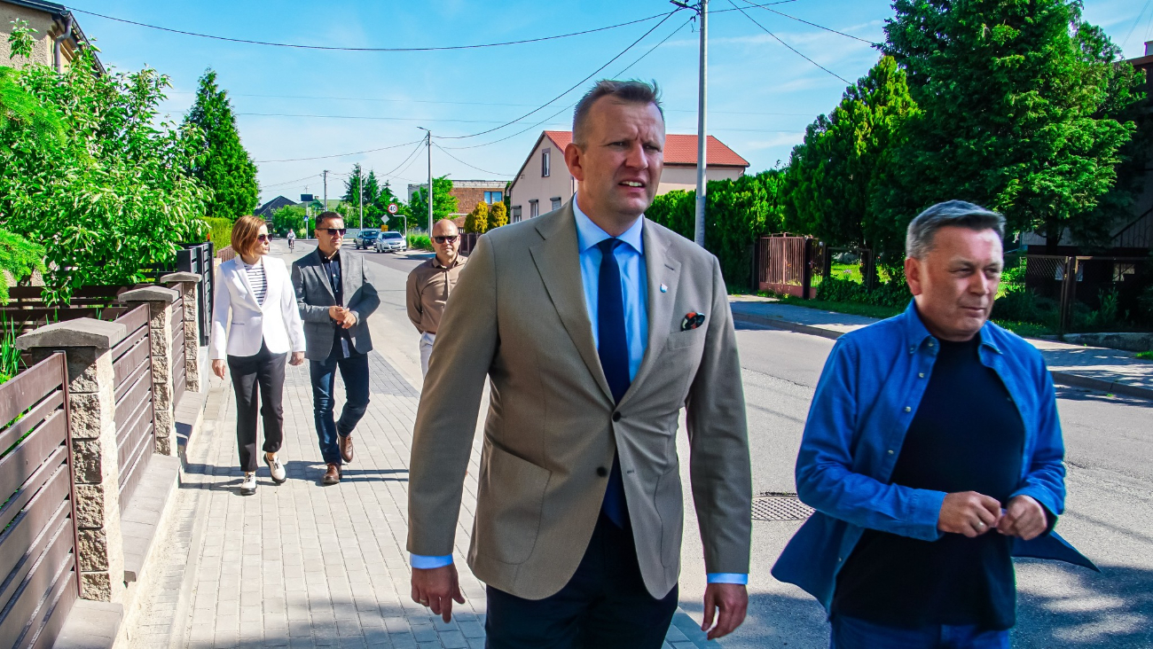 Chodnik w Lądku po remoncie