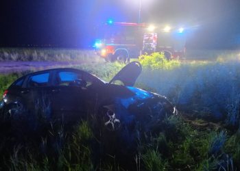 Groźnie w Żelazkowie. Wypadł z drogi