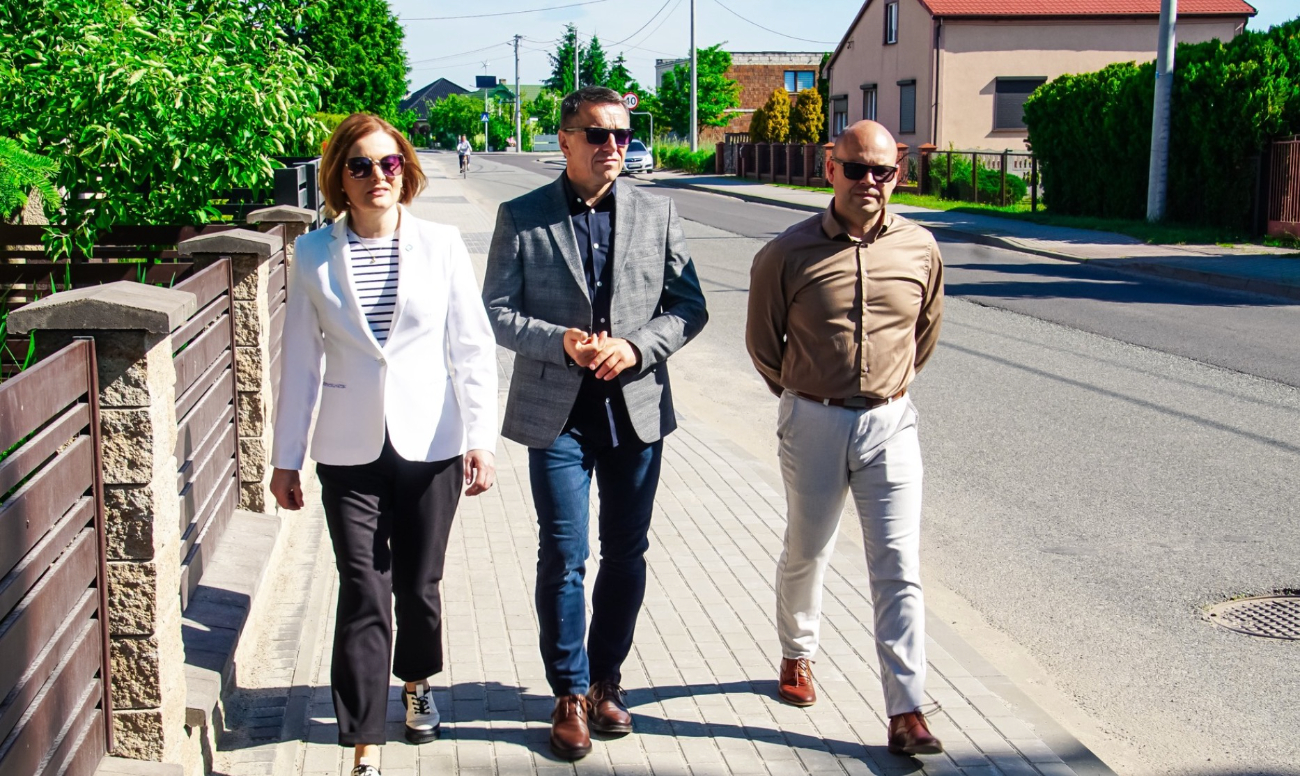 Chodnik w Lądku po remoncie