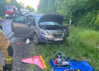 Groźnie na skrzyżowaniu. Droga K92 była zablokowana