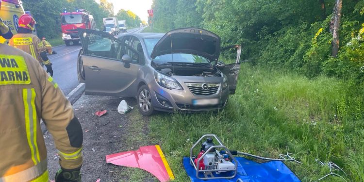 Groźnie na skrzyżowaniu. Droga K92 była zablokowana