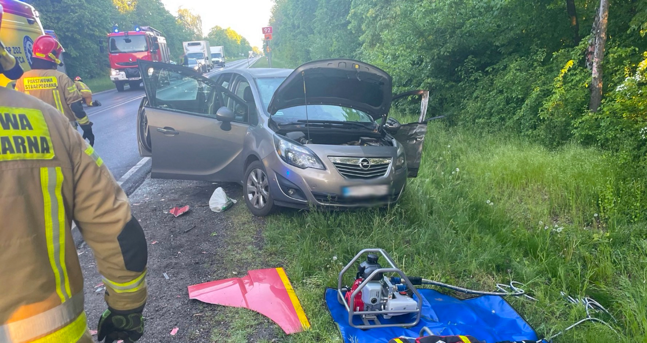 Groźnie na skrzyżowaniu. Droga K92 była zablokowana