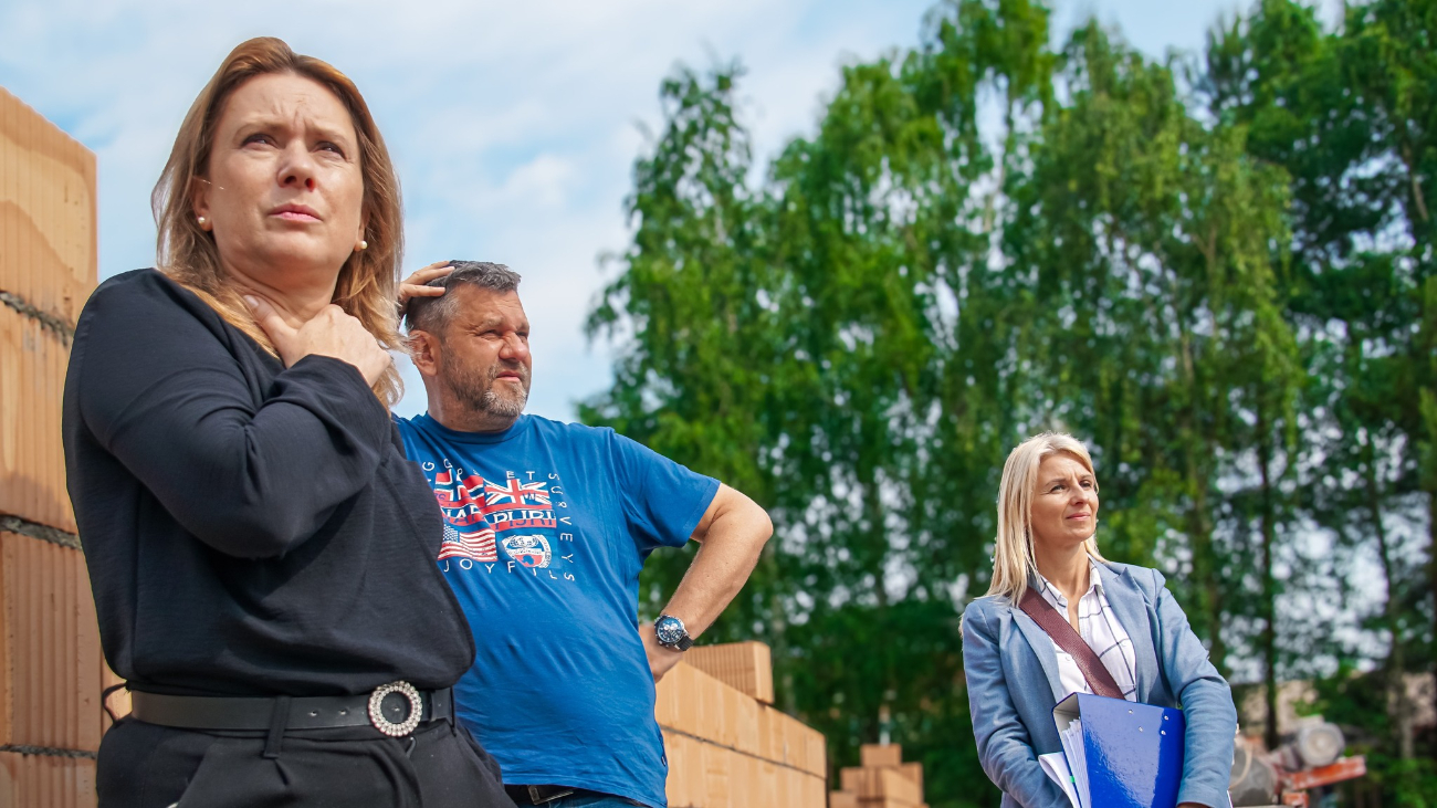 Trwa budowa w Zagórowie. Przeprowadzili rekonesans