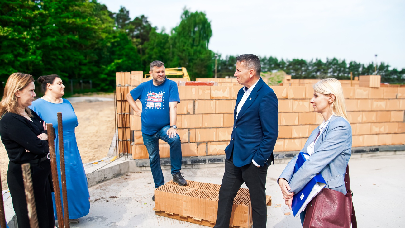 Trwa budowa w Zagórowie. Przeprowadzili rekonesans