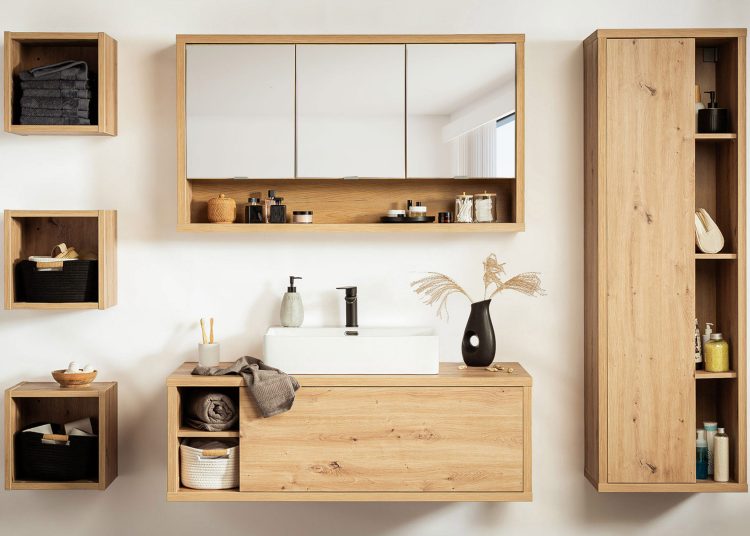 Szafki łazienkowe w stylu japandi - prostota i funkcjonalność w jednym