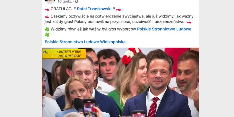 Poseł pośpieszył się z gratulacjami
