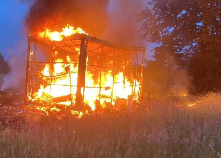 Kto podpalił barak? 5 tysięcy nagrody za wskazanie sprawcy