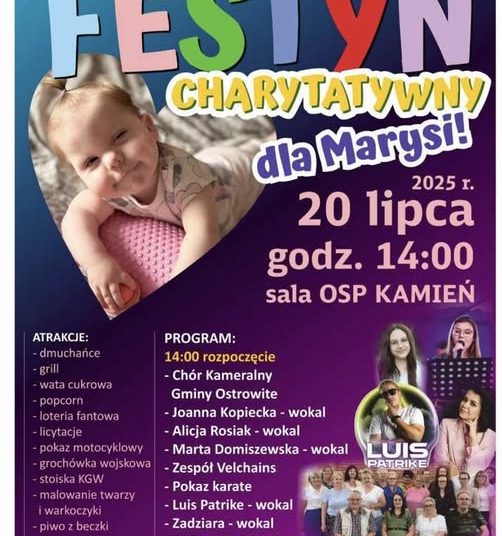 Zapraszają na festyn charytatywny do Kamienia