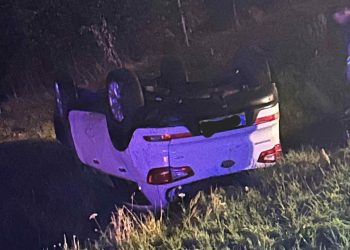 Nocne dachowanie w Kowalewie