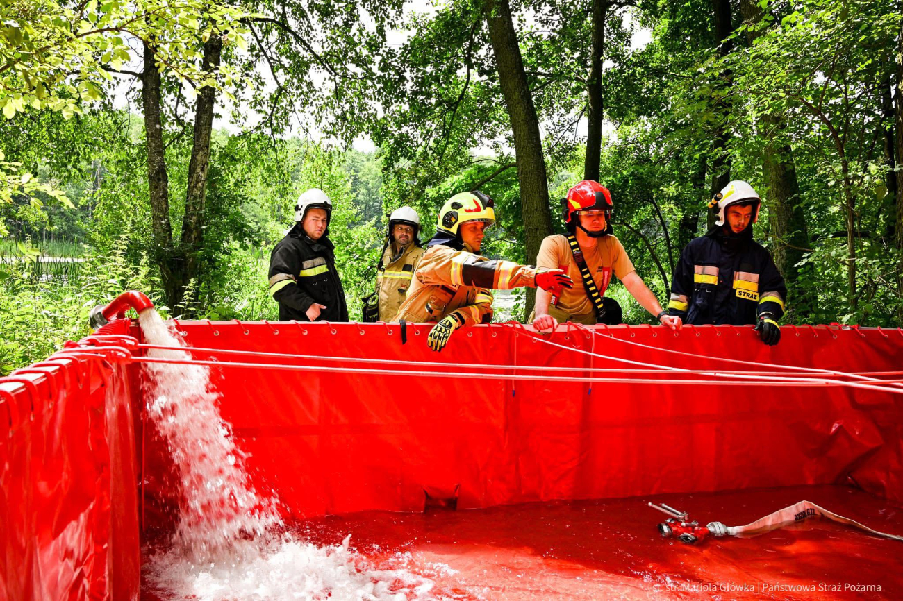 Strażacy w lesie. Działało 10 zastępów