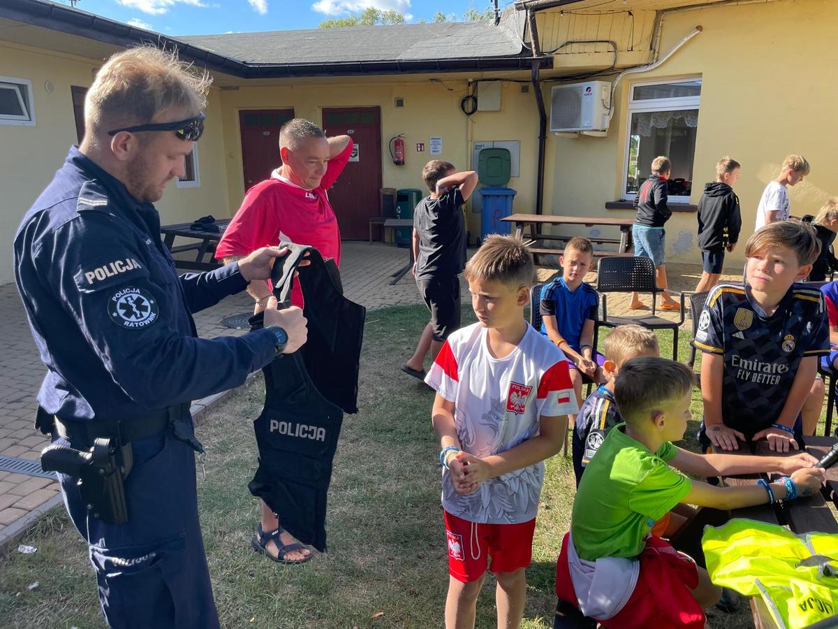 Odwiedzili uczestników obozu