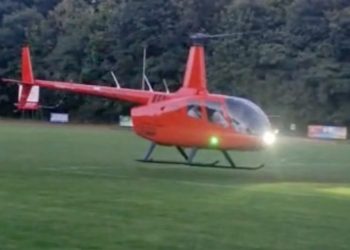 To nie zdarza się często. Na koncert w Słupcy przyleciał helikopterem