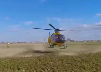 Helikopter lądował w gminie Strzałkowo. Co się stało?