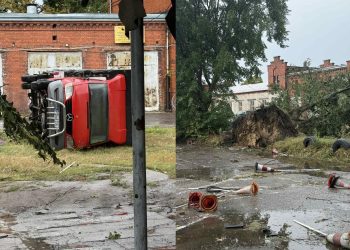 Trąba powietrzna w okolicy. Na wyspie utknęły dzieci