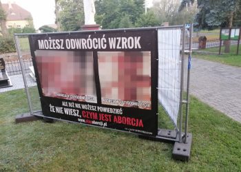 Trudno przejść obojętnie. Drastyczne zdjęcia pojawiły się przy kościele