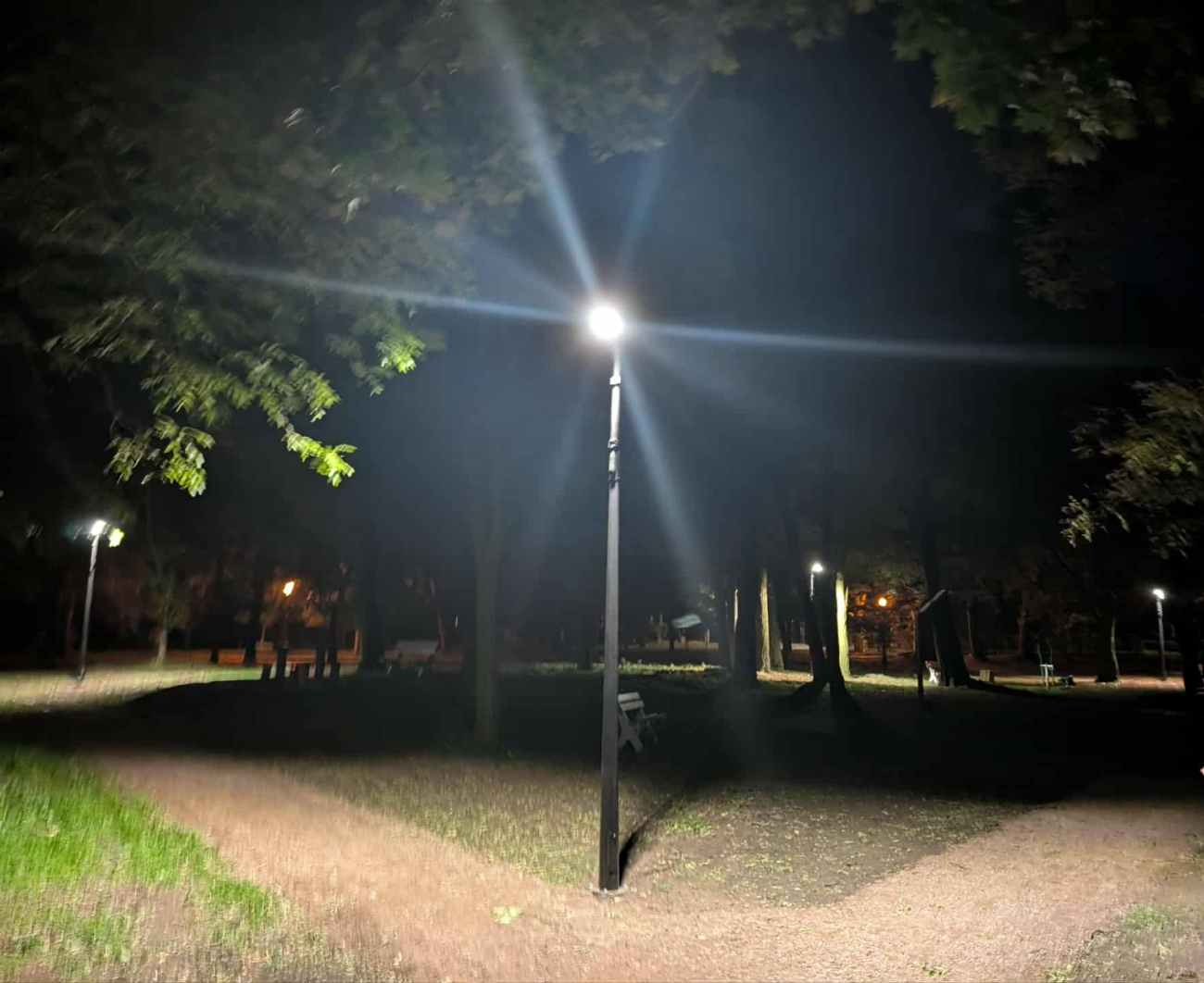 Dzieje się w parku jordanowskim. Wkrótce tyrolka