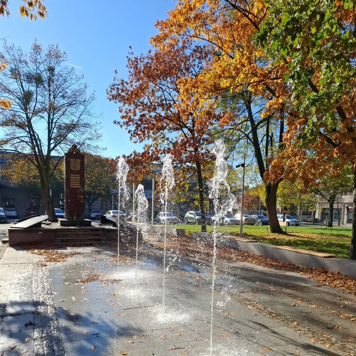 Fontanna na rynku już działa