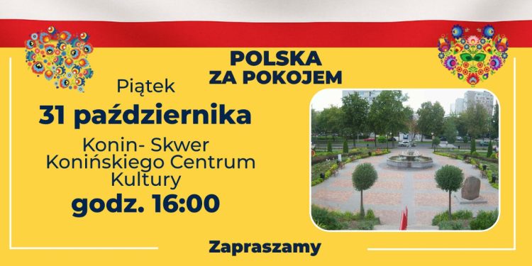 Polska za Pokojem – Spotkanie na Skwerze Konińskiego Centrum Kultury