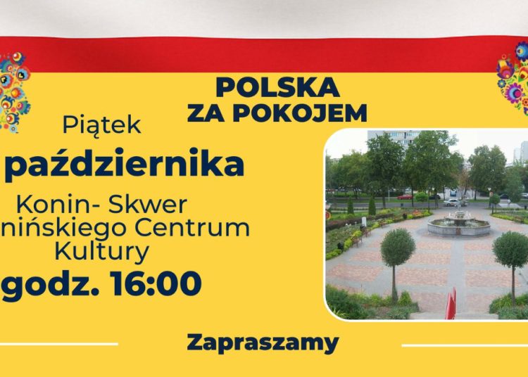 Polska za Pokojem – Spotkanie na Skwerze Konińskiego Centrum Kultury