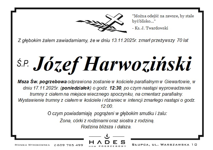 Józef Harwoziński